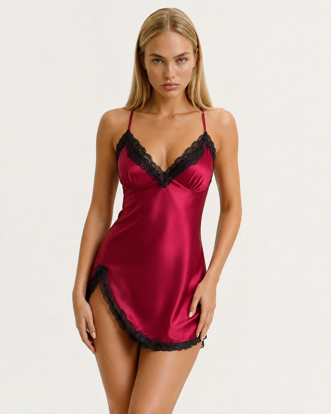 Lace Trim Sleep Dress
